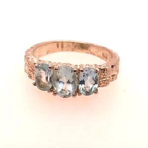 Sterling Silver + Topaz Ring